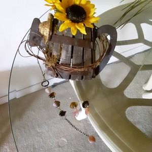 36' necklace with matching pierced earrings